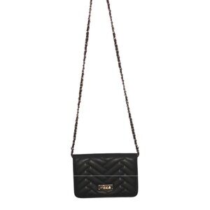 Bebe Sophia Small Black Quilted Crossbody Bag